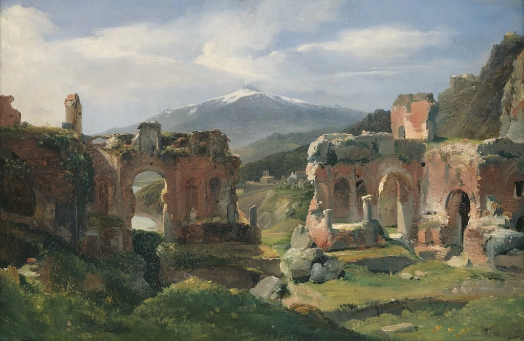 Rovine del Teatro di Taormina - Louvre, Parigi